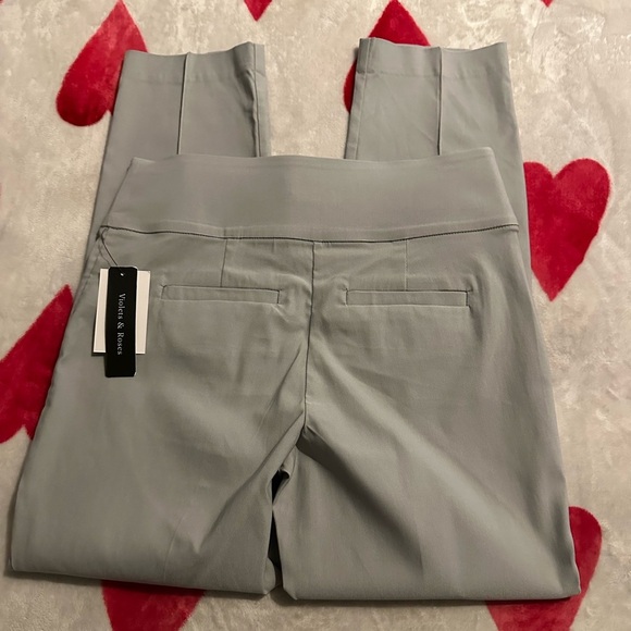 *NWT Violets & Roses Melisa High Rise Straight Pull On Pant - Picture 8 of 14